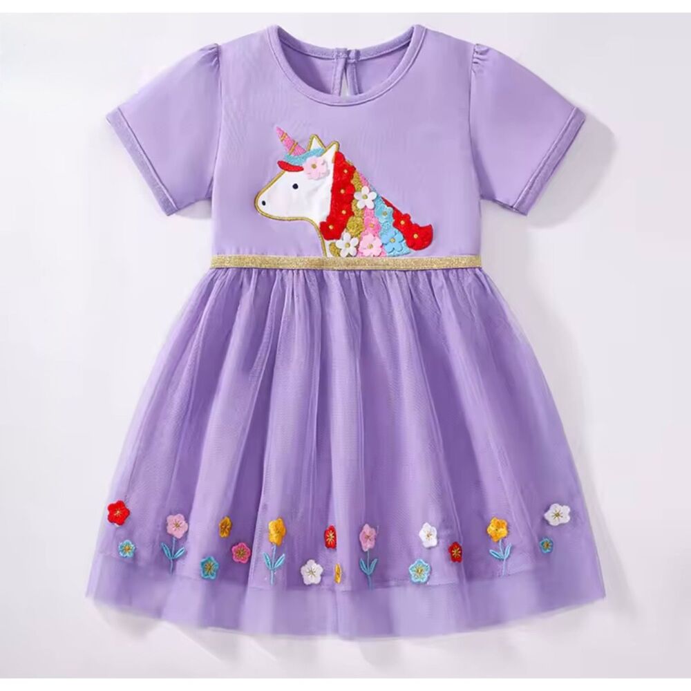 Cotton unicorn dress size 5/6